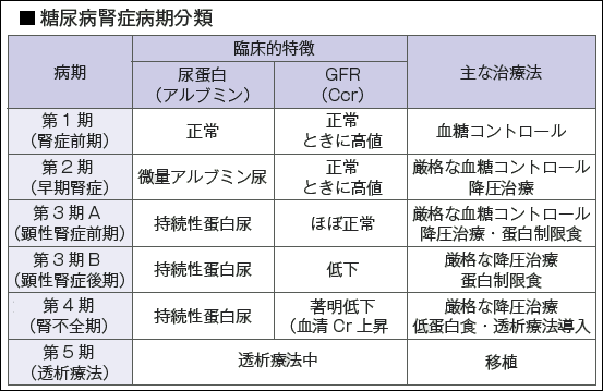糖尿病性腎症の診断基準