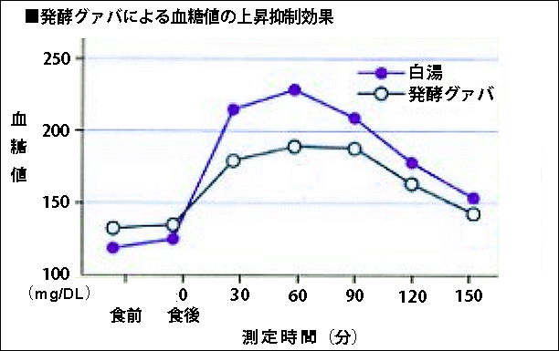 発酵グァバの血糖値上昇抑制効果